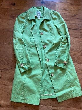 Old Navy Lime Green Trench Coat